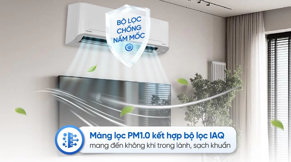 Máy lạnh Toshiba Inverter 1 HP RAS-H10S5KCV2G-V