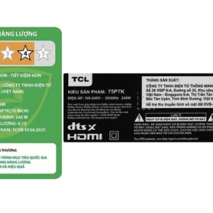 Google Tivi QLED TCL AI 4K 75 inch 75P7K