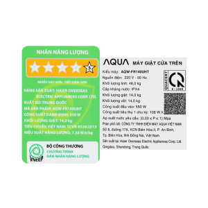 Máy Giặt Aqua 14 kg AQW-FR140UHT
