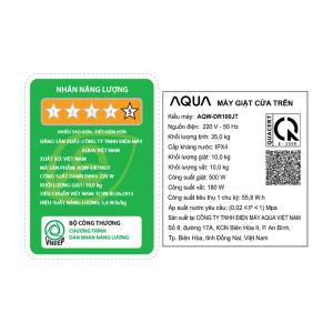 Máy Giặt Aqua Inverter 10 kg AQW-DR100JT