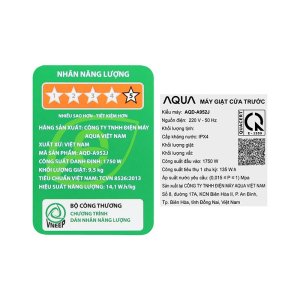 Máy Giặt Aqua Inverter 9.5 kg AQD-A952J BK