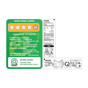 Máy Lạnh Toshiba Inverter 1.5 HP RAS-H13S5KCV2G-V
