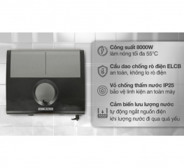 Máy nước nóng trực tiếp đa điểm (Multi Point) Stiebel Eltron 8000W DDC 8 EC Máy nước nóng trực tiếp đa điểm (Multi Point) Stiebel Eltron 8000W DDC 8 EC