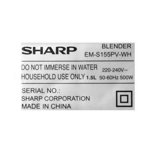 Máy xay sinh tố đa năng Sharp EM-S155PV-WH
