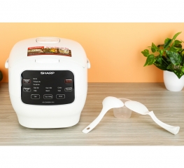 Nồi cơm điện tử Sharp 1.8 lít KS-COM183MV-WH