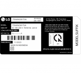 Smart Tivi NanoCell LG 4K 75 inch 75NANO81TSA