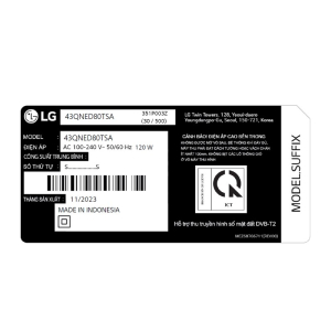 Smart Tivi QNED LG 4K 43 inch 43QNED80TSA
