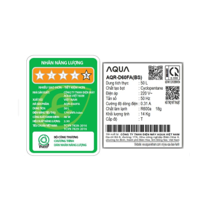 Tủ lạnh Aqua 50 lít AQR-D60FA(BS)