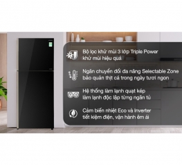 Tủ lạnh Hitachi Inverter 339 lít R-FVX450PGV9 GBK