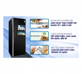 Tủ lạnh Hitachi Inverter 366 lít R-FG480PGV8 GBK