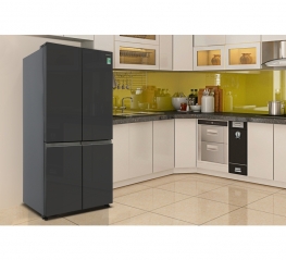Tủ lạnh Hitachi Inverter 569 lít Multi Door R-WB640PGV1 GMG ( ĐEN NHÁM )