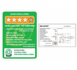 Tủ Lạnh Sharp Inverter 181 lít SJ-X198V