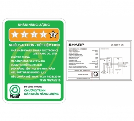 Tủ lạnh Sharp Inverter 197 lít SJ-X215V-DG