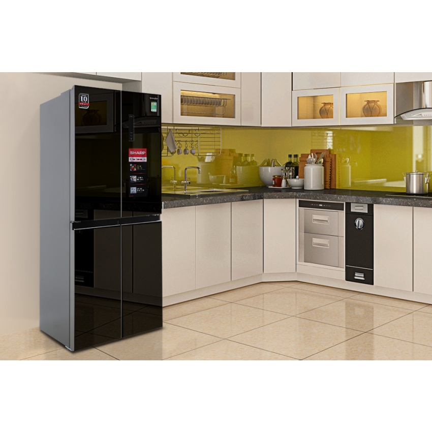 Tủ Lạnh Sharp Inverter 362 lít Multi Door SJ-FX420VG-BK