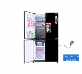 Tủ Lạnh Sharp Inverter 525 lít Multi Door SJ-FXP600VG-BK