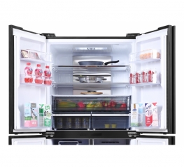 Tủ Lạnh Sharp Inverter 525 lít Multi Door SJ-FXP600VG-BK
