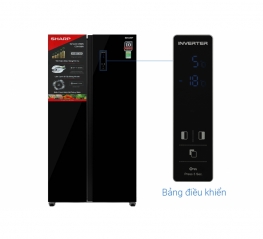 Tủ Lạnh Sharp Inverter 532 lít Side By Side SJ-SBX530VG-BK