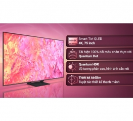 Smart Tivi QLED 4K 75 inch Samsung QA75Q60C