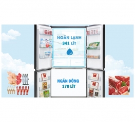Tủ lạnh Toshiba RF610WE-PMV(37)-SG (RF610WE) - 4 cửa, 511 lít, Inverter